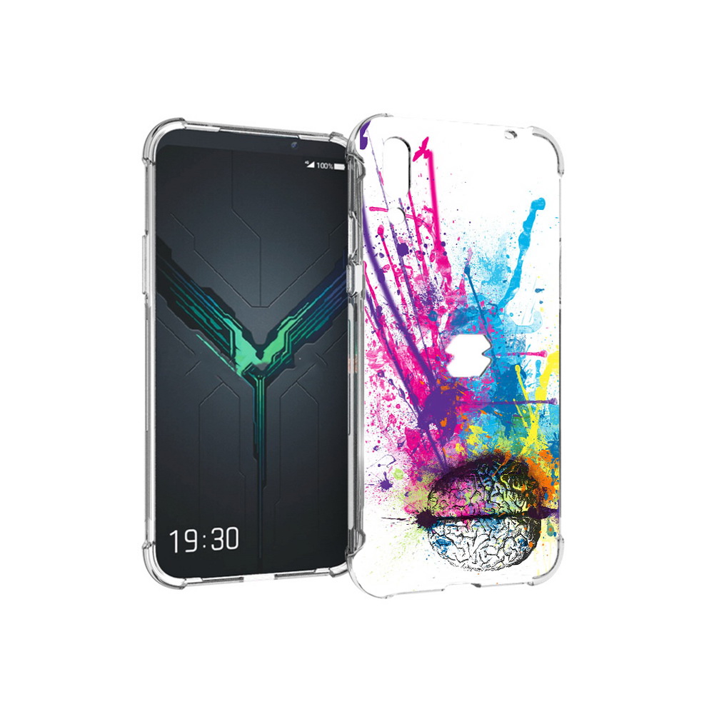 

Чехол MyPads Tocco для Xiaomi Black Shark 2 яркий красочный мозг (PT144492.263.710), Прозрачный, Tocco