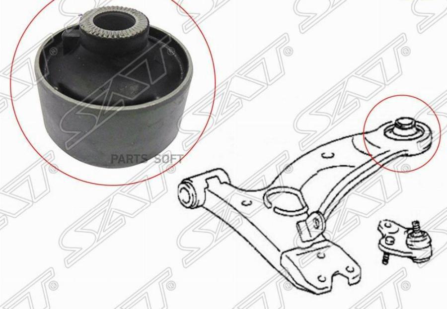 SAT Сайлентблок RR (вертик) переднего нижнего рычага TOYOTA OPAPRIUSRAV4VISTAARDE0 98-05 S