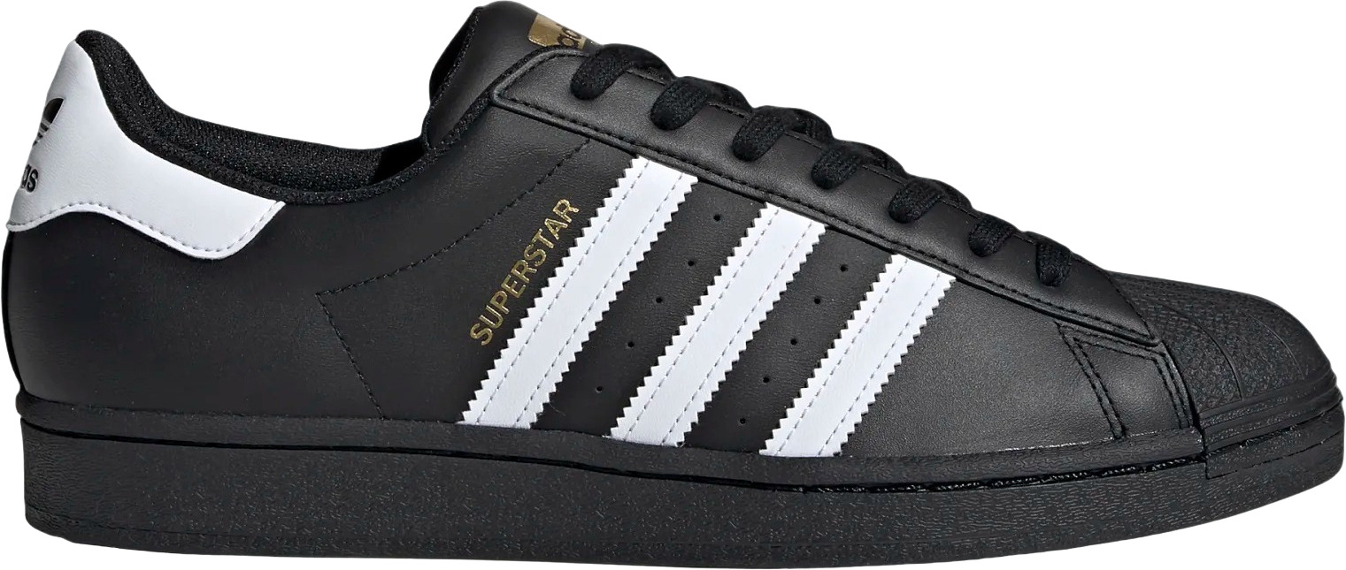 Кеды мужские Adidas Superstar черные 10.5 UK