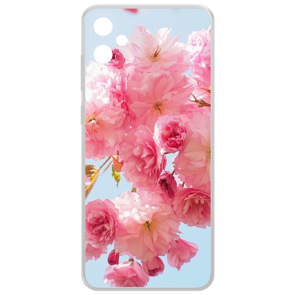 Чехол-накладка Krutoff Clear Case Сакура для Samsung Galaxy A05