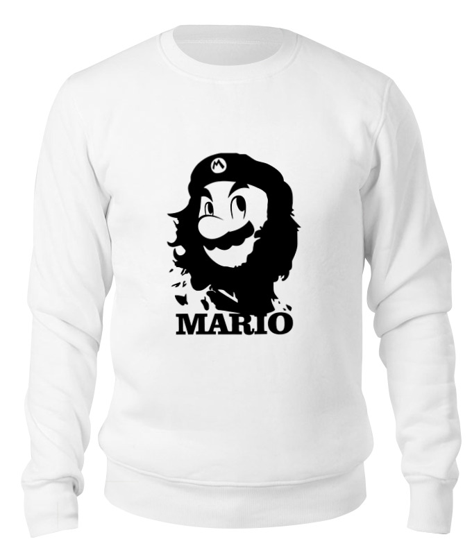 

Свитшот унисекс Printio Mario x che белый XL, Mario x che