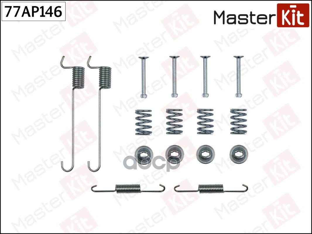 

Установночный комплект тормозных колодок MASTERKIT 77AP146