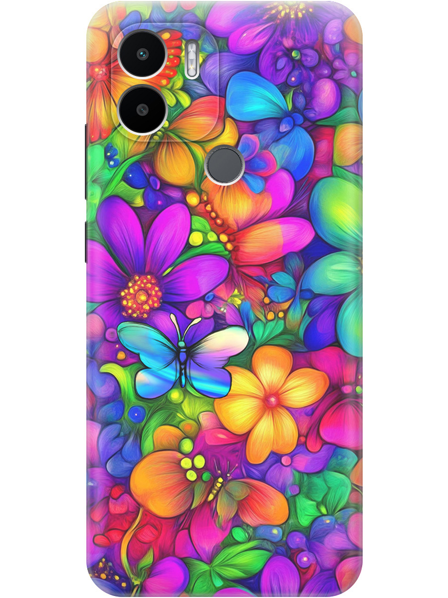 

Силиконовый чехол на Xiaomi Redmi A1+/A2+, Poco C50/C51 с принтом прозрачный 861331, Прозрачный;зеленый;фиолетовый;красный, 762092123