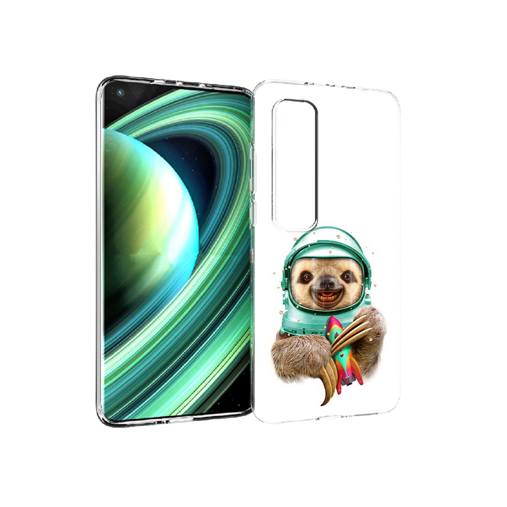 

Чехол MyPads Tocco для Xiaomi Mi 10 Ultra Ленивец астронавт (PT156404.264.104), Прозрачный, Tocco