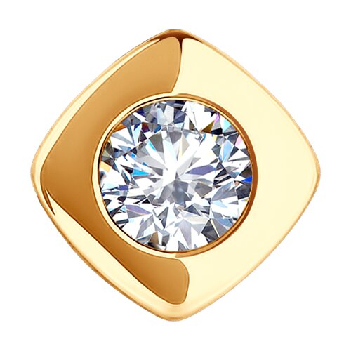 Бегунок из красного золота Diamant 51-130-02225-1, фианит