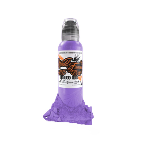 Краска для тату World Famous Hori Hui Taiwanese Amethyst, 30 мл, фиолетовая краска world famous tattoo ink hori hui taiwanese light wave 1 унция 30 мл