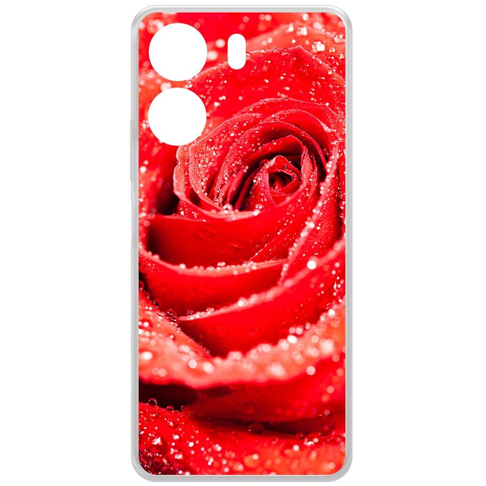 

Чехол-накладка Krutoff Clear Case Роза для Xiaomi Redmi 13C, Прозрачный