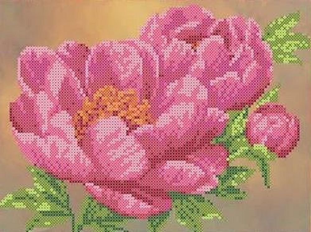 

Рисунок на ткани Каролинка Пионы ТКБЦ 4023