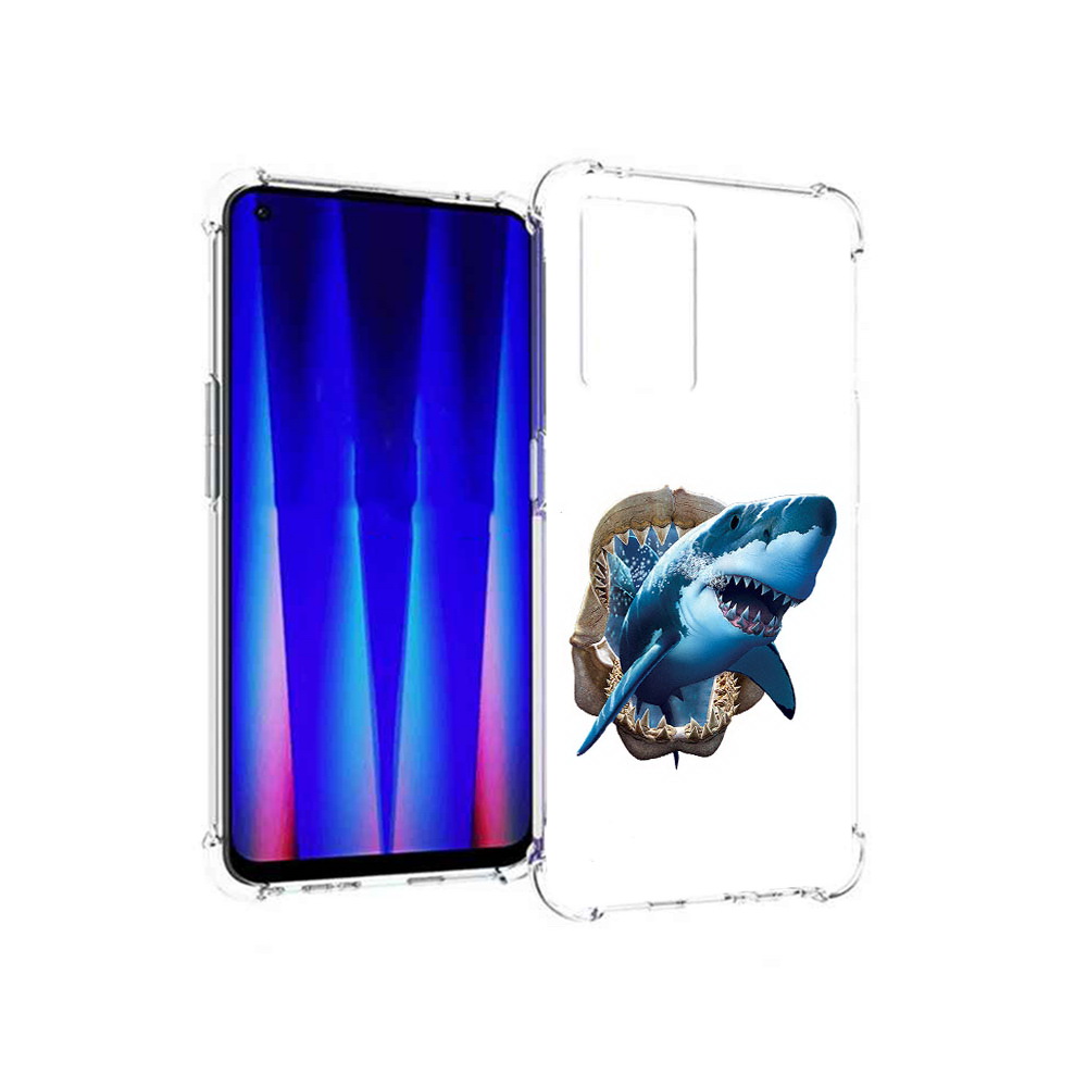 

Чехол MyPads Tocco для OnePlus Nord CE 5G челюсти, Прозрачный, Tocco
