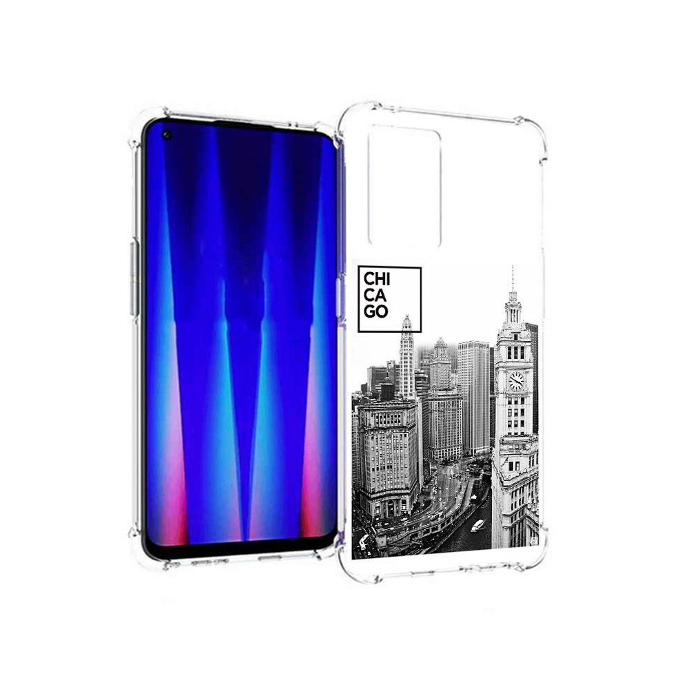 

Чехол MyPads Tocco для OnePlus Nord CE 5G черно белый чикаго, Прозрачный, Tocco