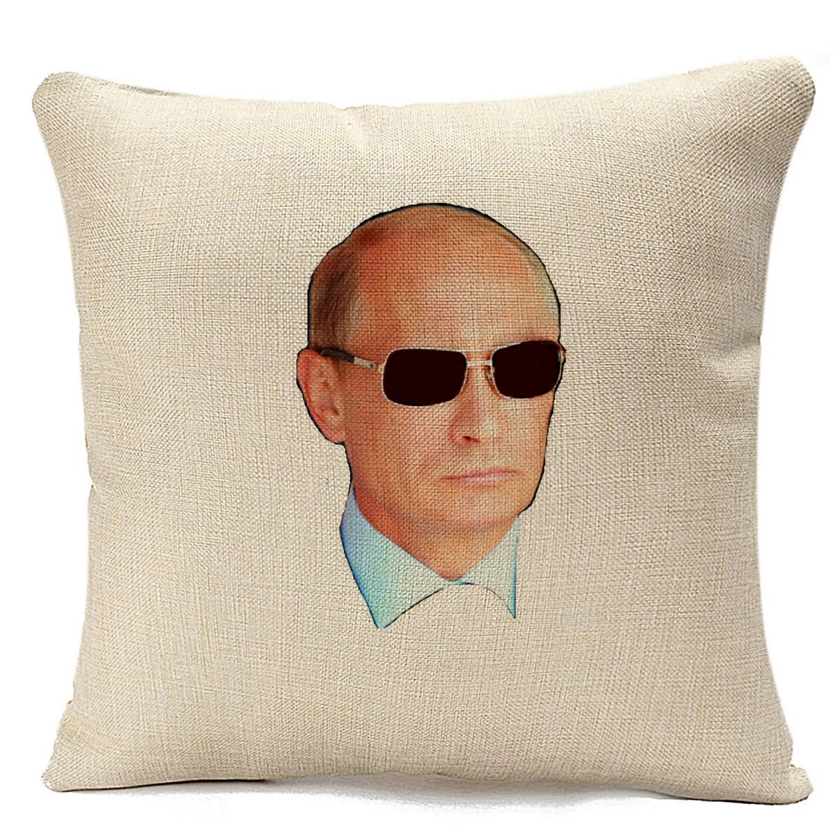 

Подушка бежевая CoolPodarok Путин,бежевая, Бежевый