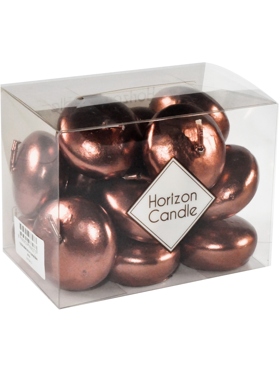 

Свеча плавающая HorizonCandle эконом медная h20d40 мм 14 шт/уп, Коричневый