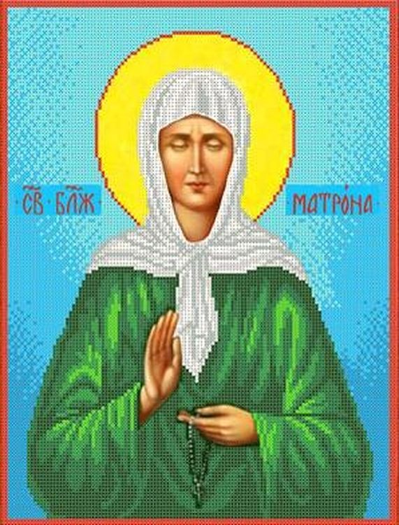 

Рисунок на ткани Каролинка Святая Матрона Московская ТКБИ 3027