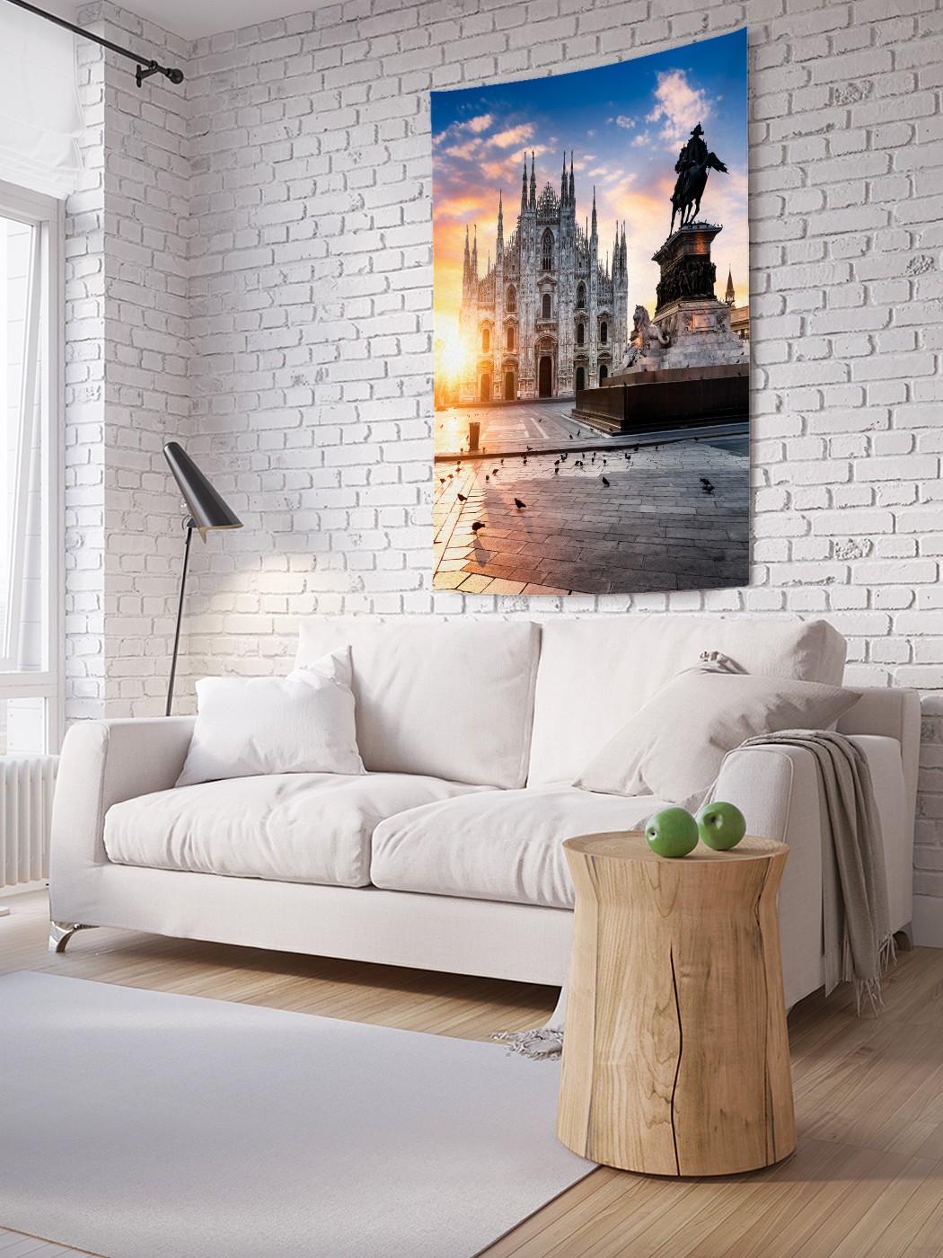 

Вертикальное фотопанно на стену JoyArty Статуя на площади 150x200 см, Статуя на площади