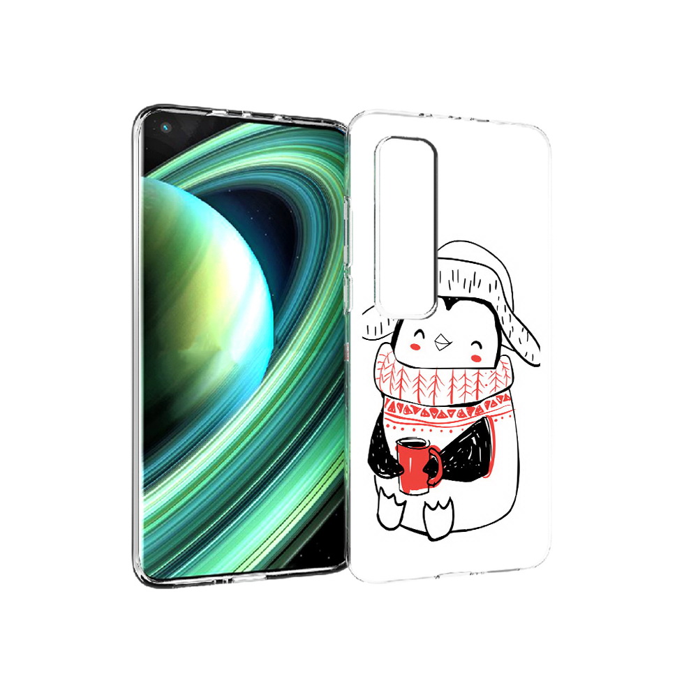 

Чехол MyPads Tocco для Xiaomi Mi 10 Ultra Милый пингвин (PT156404.264.115), Прозрачный, Tocco