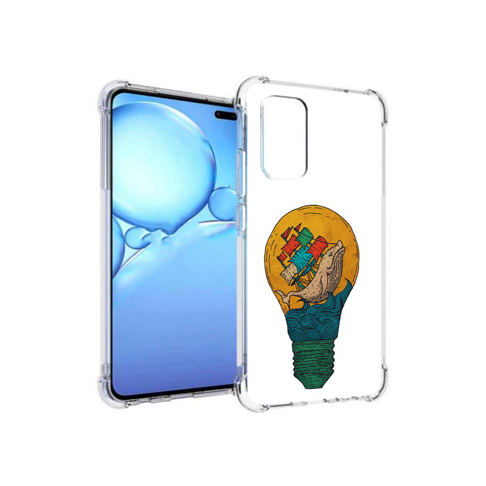 

Чехол MyPads Tocco для Vivo V19 кит в лампочке с парусами (PT147328.392.387), Прозрачный, Tocco