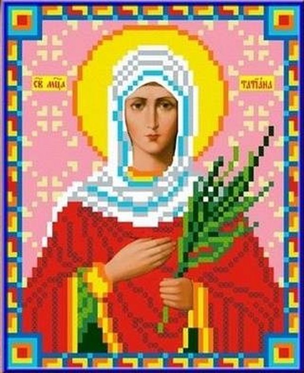 

Рисунок на ткани Каролинка Святая Татьяна ТКБИ 5048