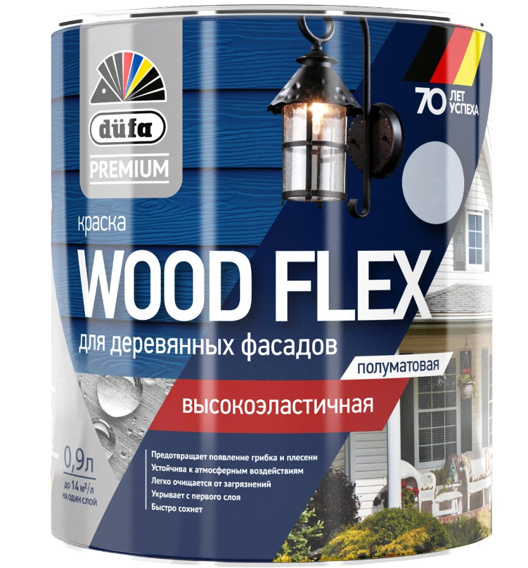 Краска фасадная Dufa Premium Wood Flex NEW база 3 полуматовая 0,81 л.