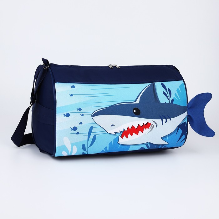 

NAZAMOK KIDS Сумка спортивная Акула, 40*21*24см, цвет синий