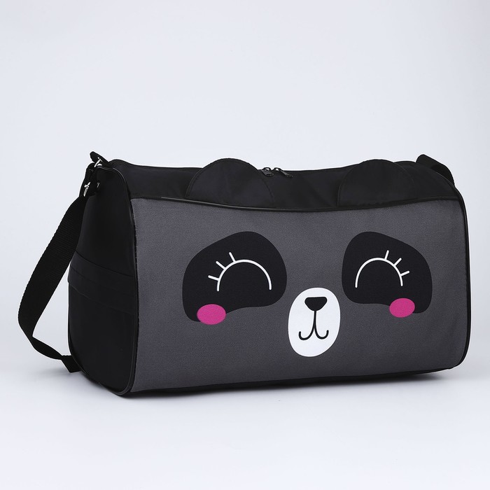 

NAZAMOK KIDS Сумка спортивная Панда с ушками, 40*21*24 см, цвет черный