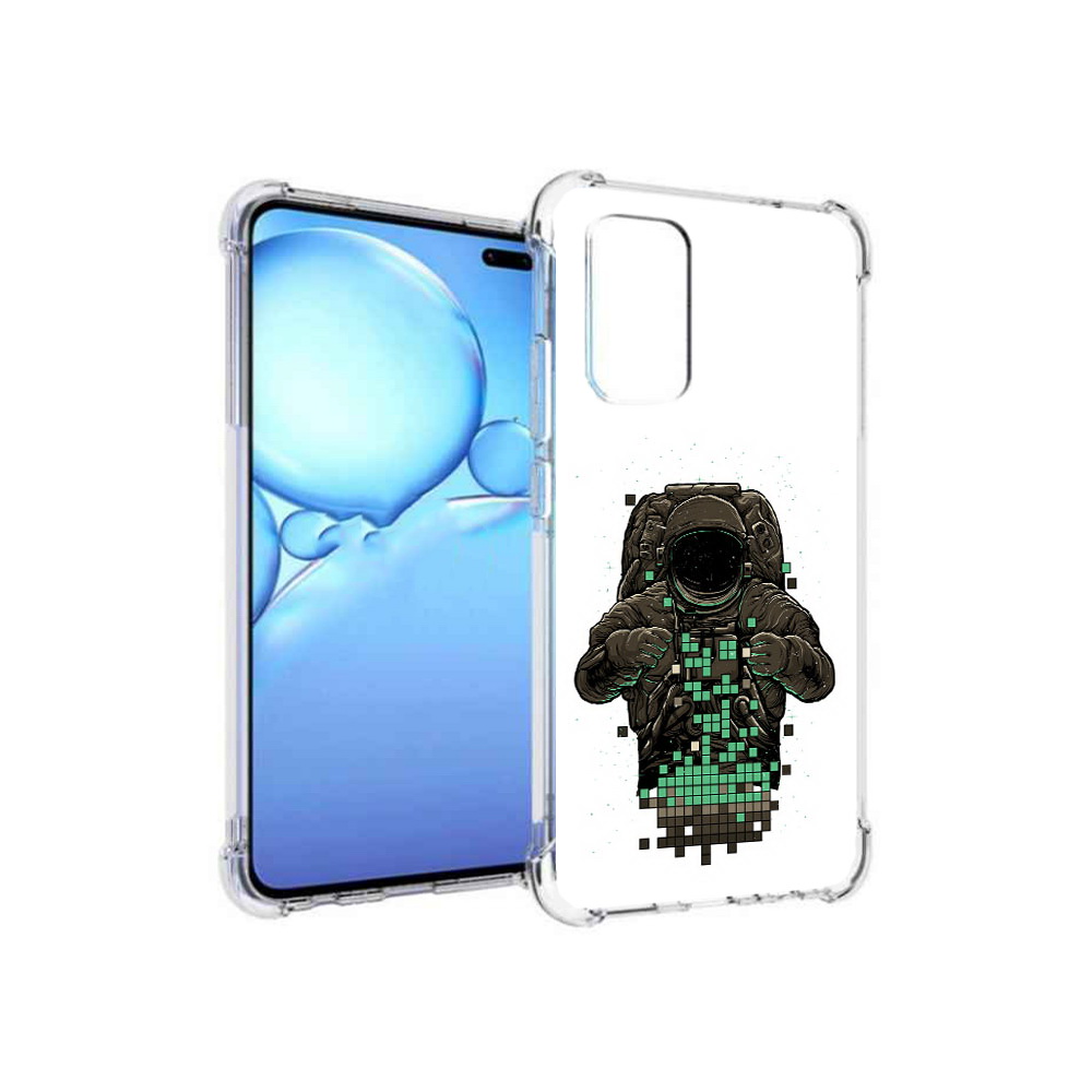

Чехол MyPads Tocco для Vivo V19 космонавт с пикселями (PT147328.392.394), Прозрачный, Tocco