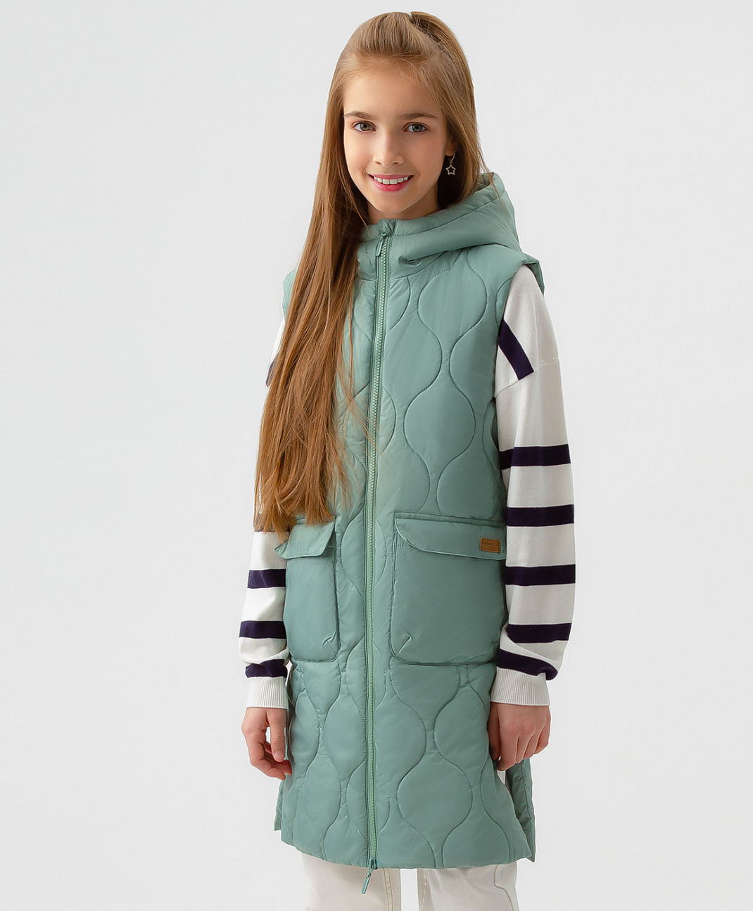 

Жилет детский Button Blue 123BBGJC47014800 зеленый, 152, 123BBGJC47014800