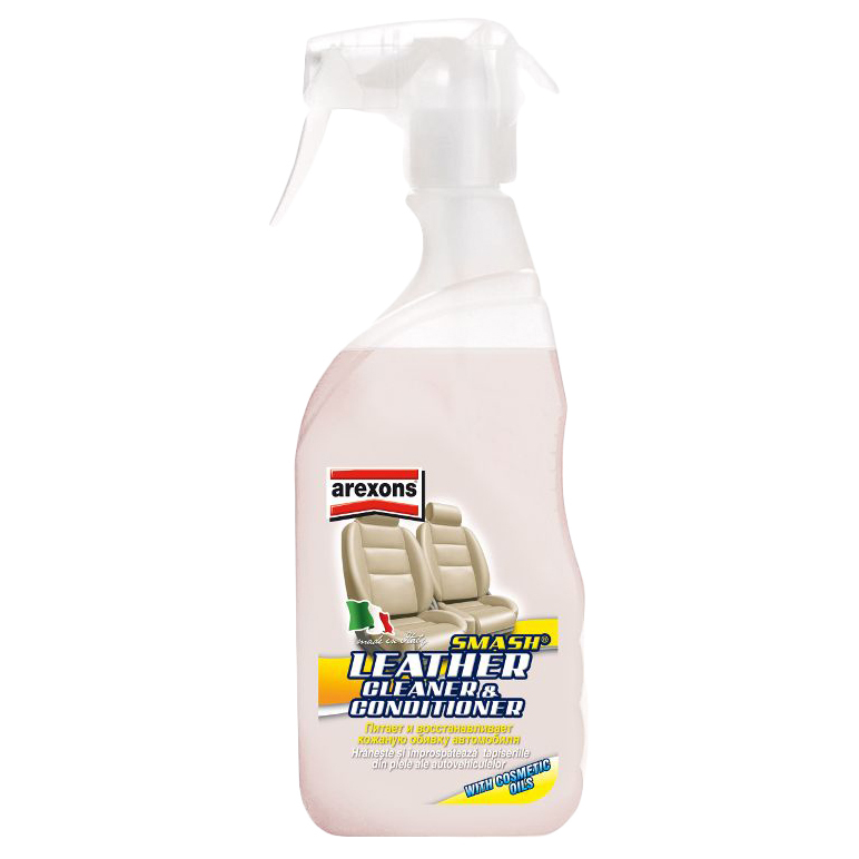 Очиститель кожаной обивки салона Arexons Leather Cleaner&Conditioner 400 мл 7130