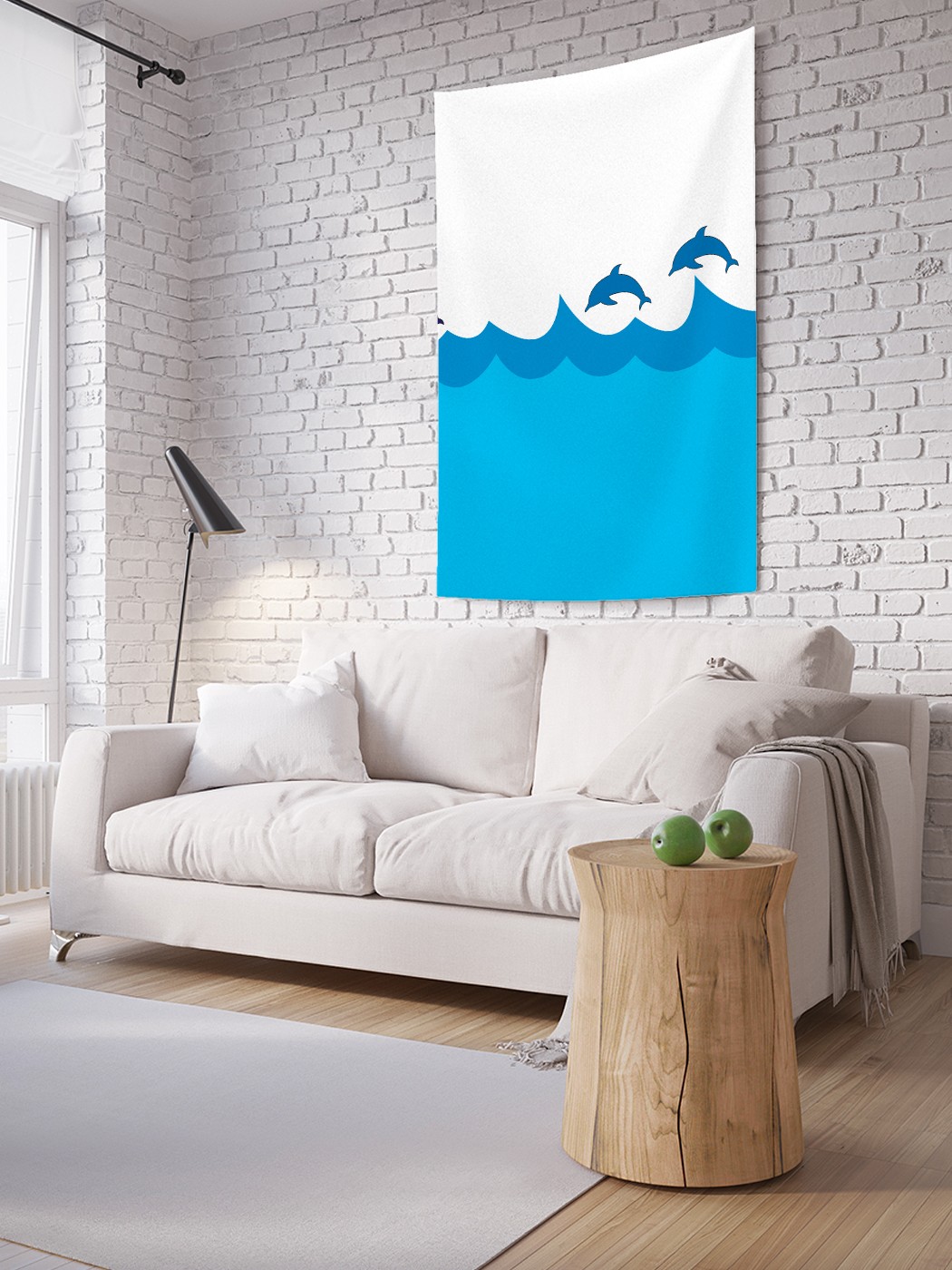

Вертикальное фотопанно на стену JoyArty Прыжок дельфина 150x200 см, Прыжок дельфина