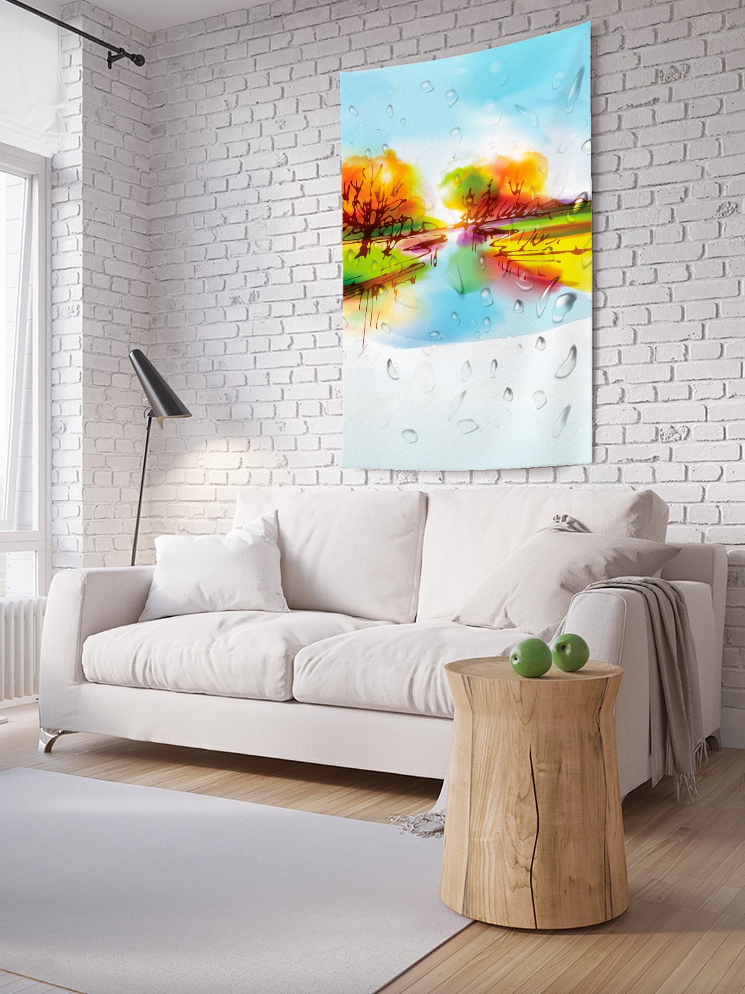 

Вертикальное фотопанно на стену JoyArty Воздух после дождя 150x200 см, Воздух после дождя