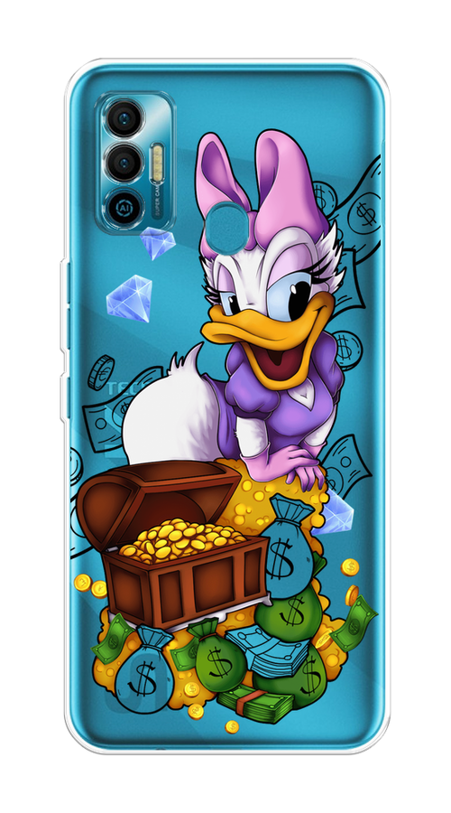 

Чехол на Tecno Spark 7 "Rich Daisy Duck", Коричневый;белый;фиолетовый, 301050-6