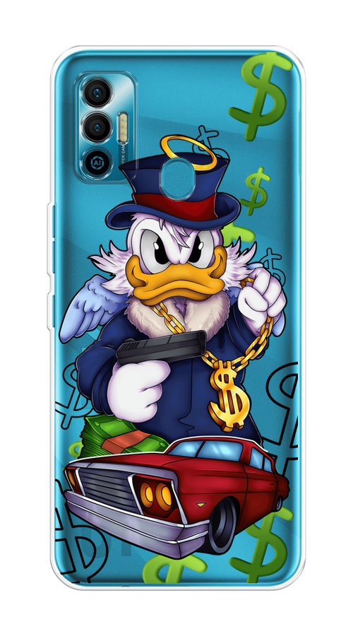 

Чехол на Tecno Spark 7 "Scrooge McDuck with a Gold Chain", Красный;синий;белый, 301050-6