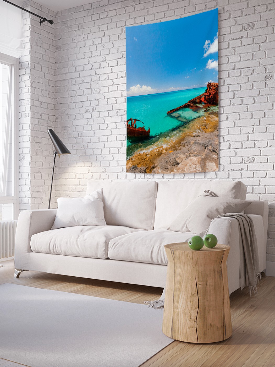 

Вертикальное фотопанно на стену JoyArty Останки корабля 150x200 см, Останки корабля