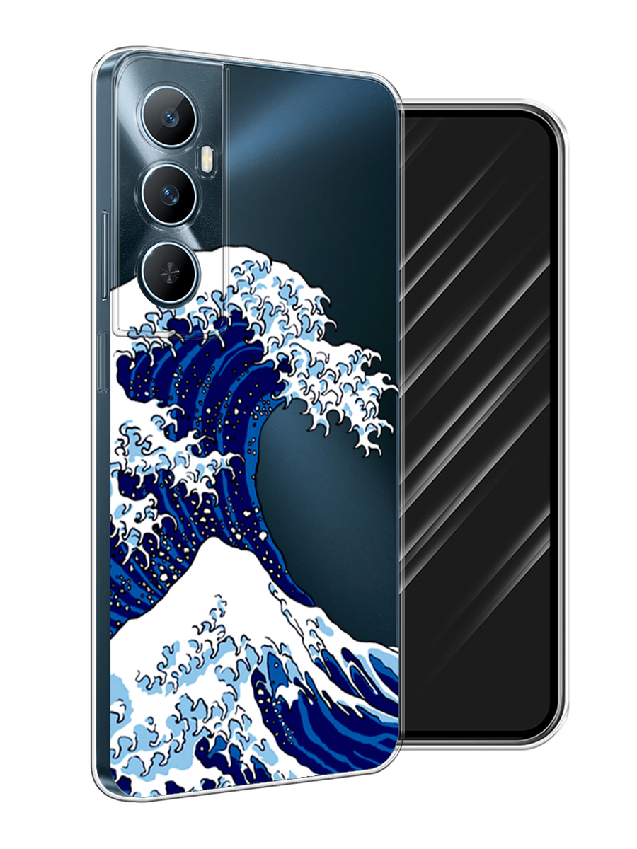 

Чехол Awog на Realme C65 "Волна в Канагаве", Синий;белый, 2516750-1