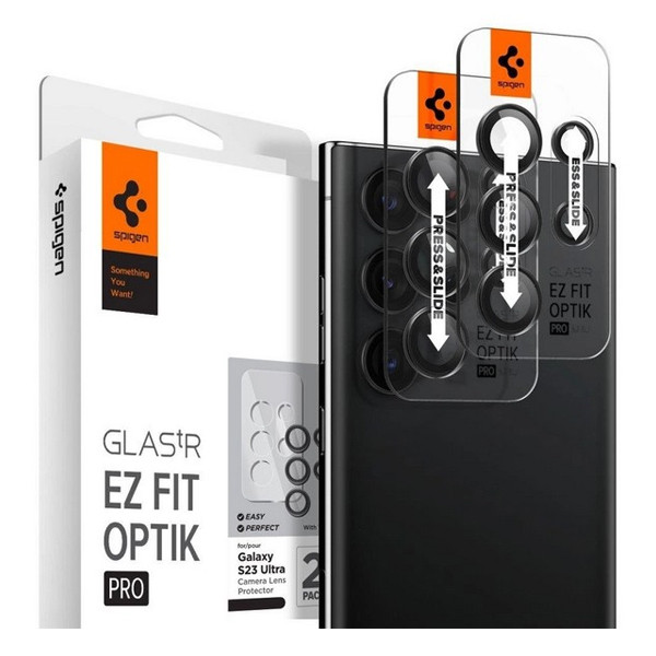 

Защитное стекло для камеры Spigen GLAS.tR EZ Fit Optik Pro для Samsung Galaxy S23 Plus/S23, GLAS.tR EZ Fit Optik Pro