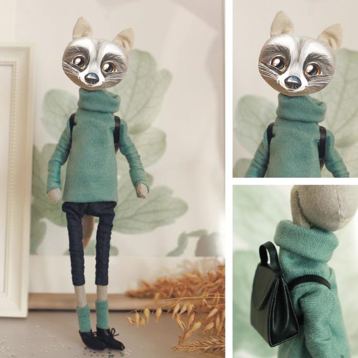 

Мягкая игрушка «Енот Джейк», набор для шитья 15 х 16,2 х 5 см, ART UZOR Design