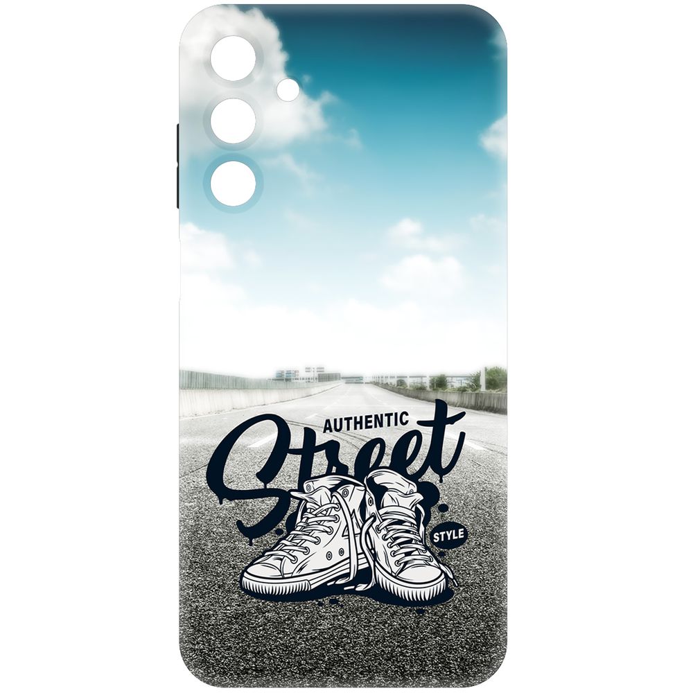 

Чехол-накладка Soft Case Кроссовки мужские Уличный стиль для Samsung Galaxy A15 4G (A155), Черный