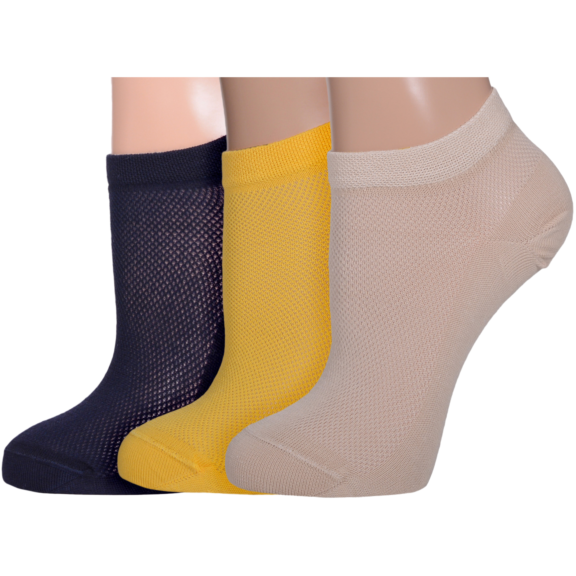 Комплект носков женских LorenzLine 3-Д8 разноцветных 23