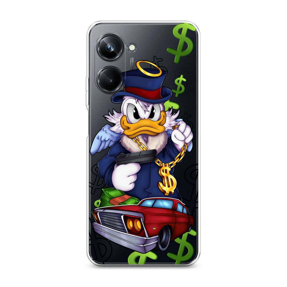 

Чехол на Realme 10 Pro "Scrooge McDuck with a Gold Chain", Красный;синий;белый, 2512550-6