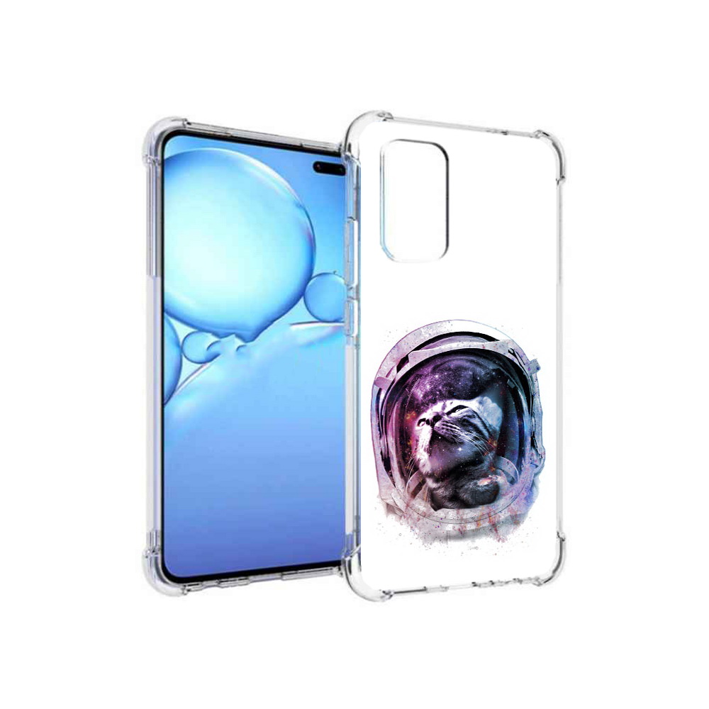 

Чехол MyPads Tocco для Vivo V19 кот в шлеме (PT147328.392.396), Прозрачный, Tocco