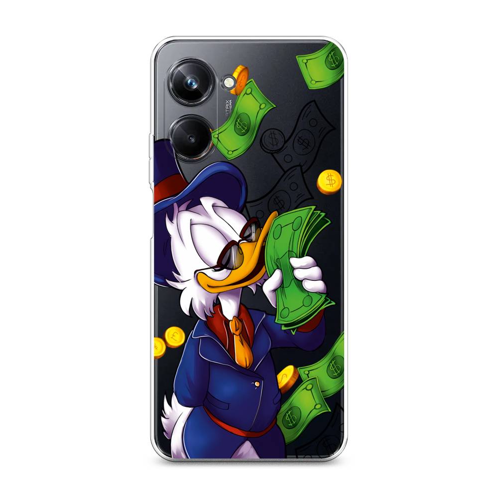 

Чехол на Realme 10 Pro "Scrooge McDuck with Money", Синий;зеленый;белый, 2512550-6