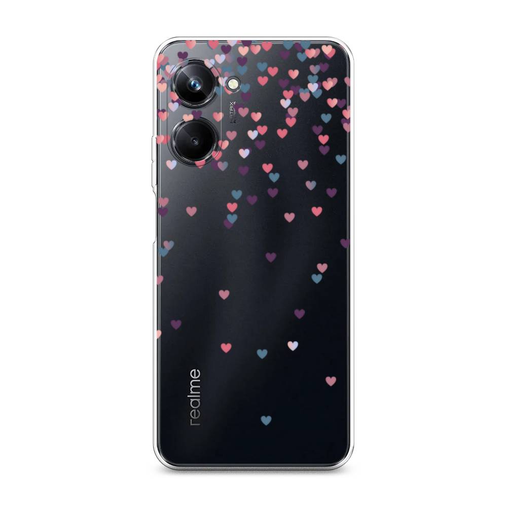 

Чехол на Realme 10 Pro "Посыпка сердечки", Розовый;фиолетовый, 2512550-3