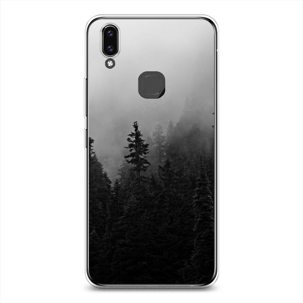 

Чехол для Vivo V9/Y85 "Туманный лес", Серый;черный, 260150-2