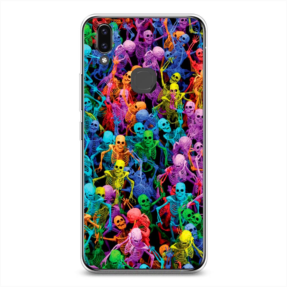 

Чехол для Vivo V9/Y85 "Вечеринка скелетов", Фиолетовый;желтый;оранжевый, 260150-6