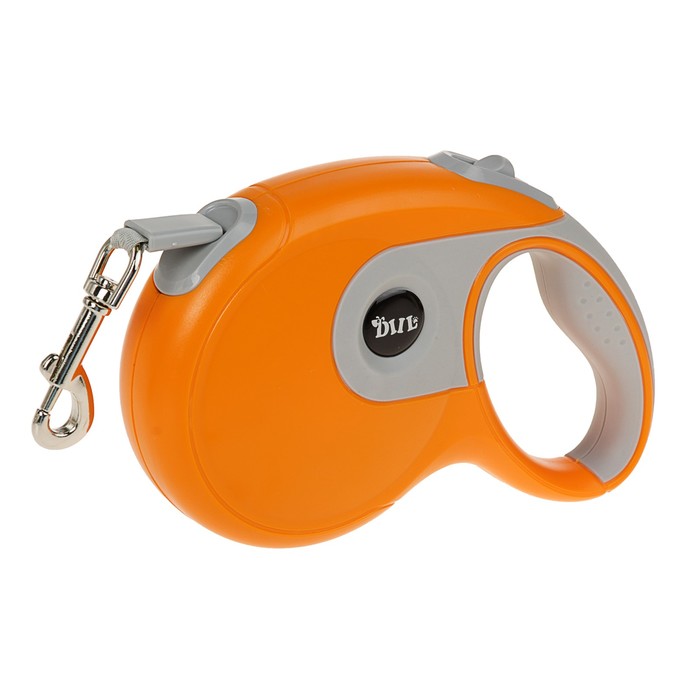 Поводок рулетка для собак Pets & Friends с регулируемой длиной ленты, оранжевый, 3 м