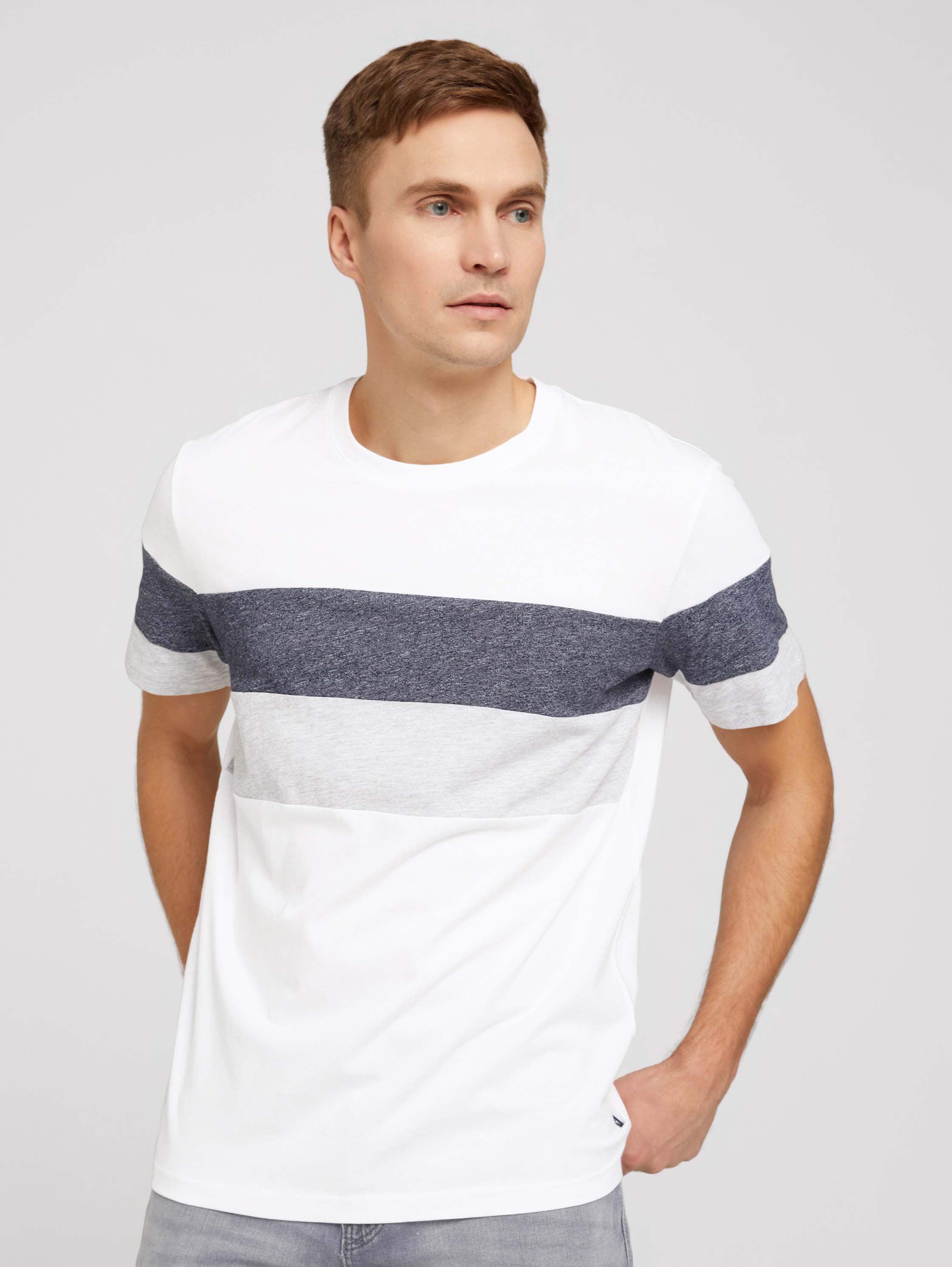 

Футболка мужская TOM TAILOR 1030602 белая 2XL, 1030602