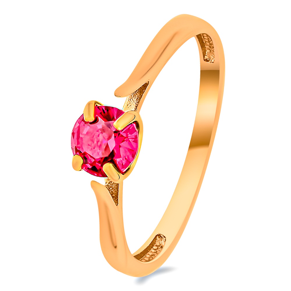 

Кольцо из золота р.  585Gold 101015296, рубин искусственный, 101015296