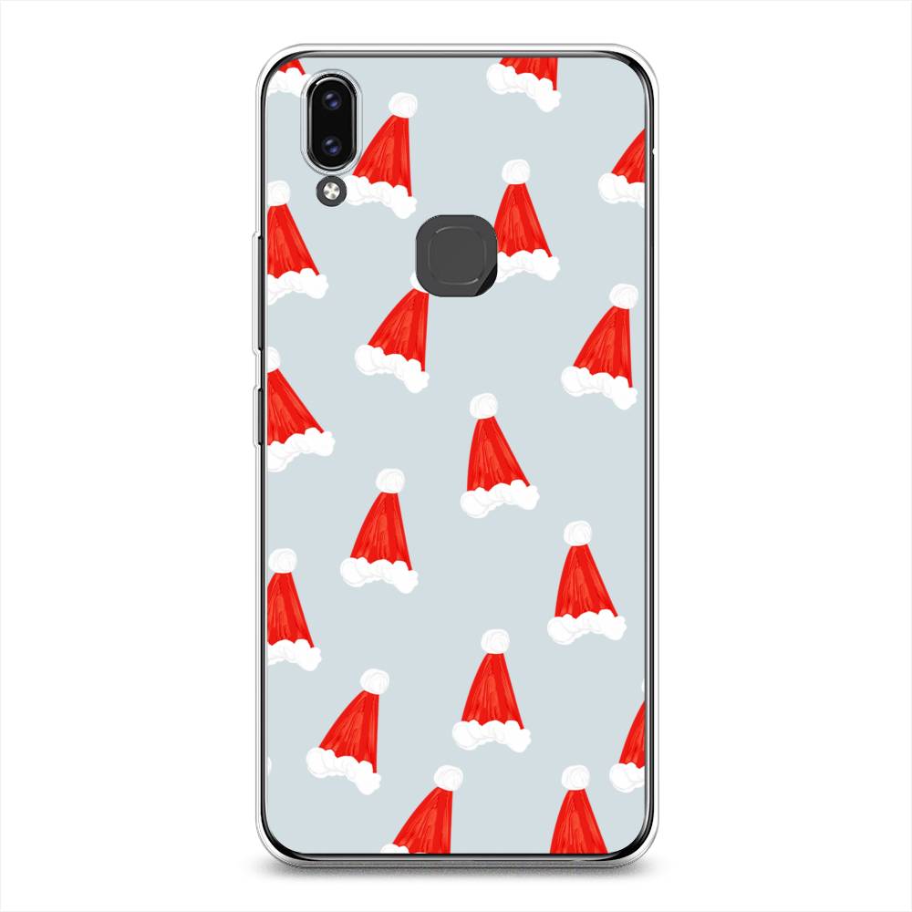 

Чехол для Vivo V9/Y85 "Новогодние шапочки", Белый;красный;серый, 260150-5