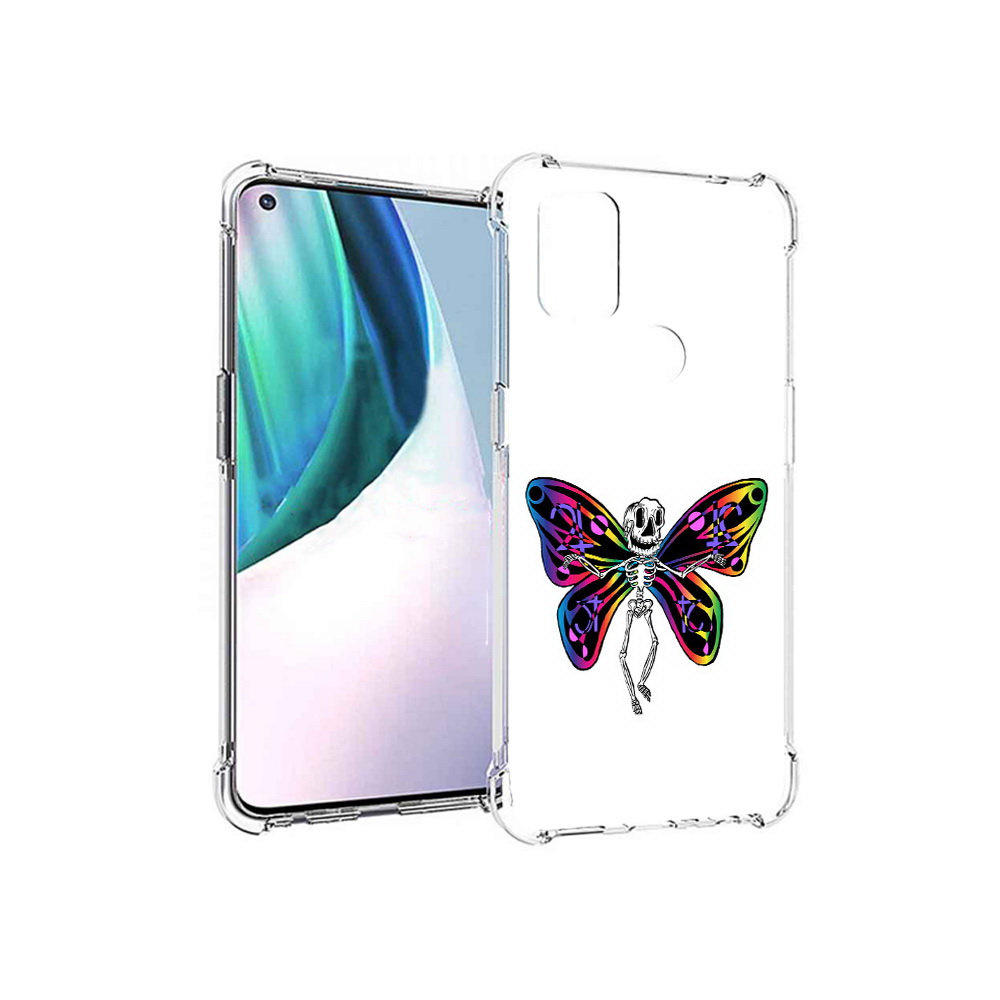 

Чехол MyPads Tocco для OnePlus Nord N10 5G эффект бабочки (PT227047.129.701), Прозрачный, Tocco