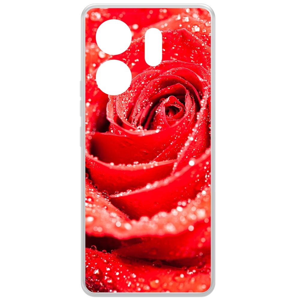 

Чехол-накладка Krutoff Clear Case Роза для INFINIX Zero 30 4G, Прозрачный