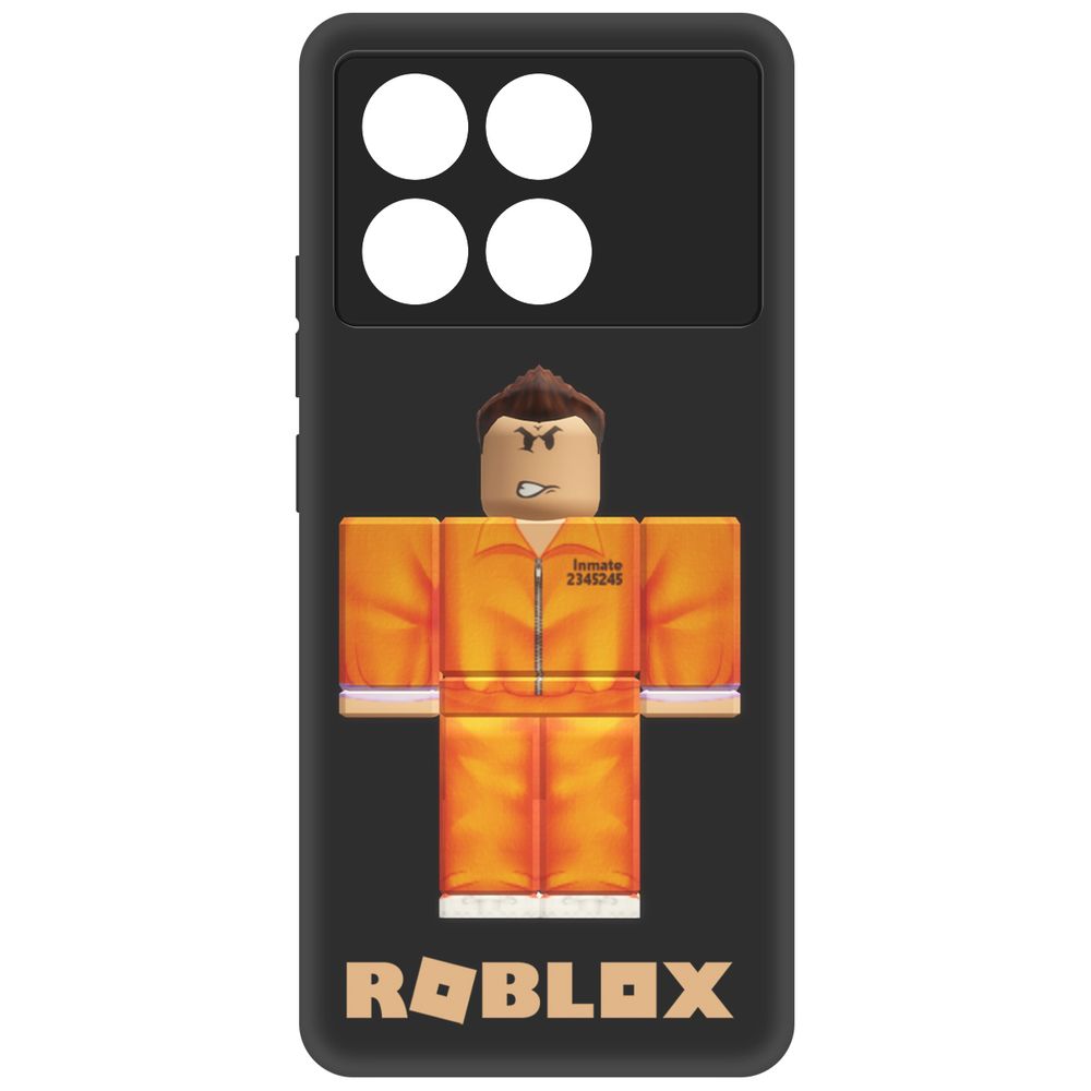 

Чехол-накладка Krutoff Soft Case Roblox-Заключенный для Poco X6 Pro черный